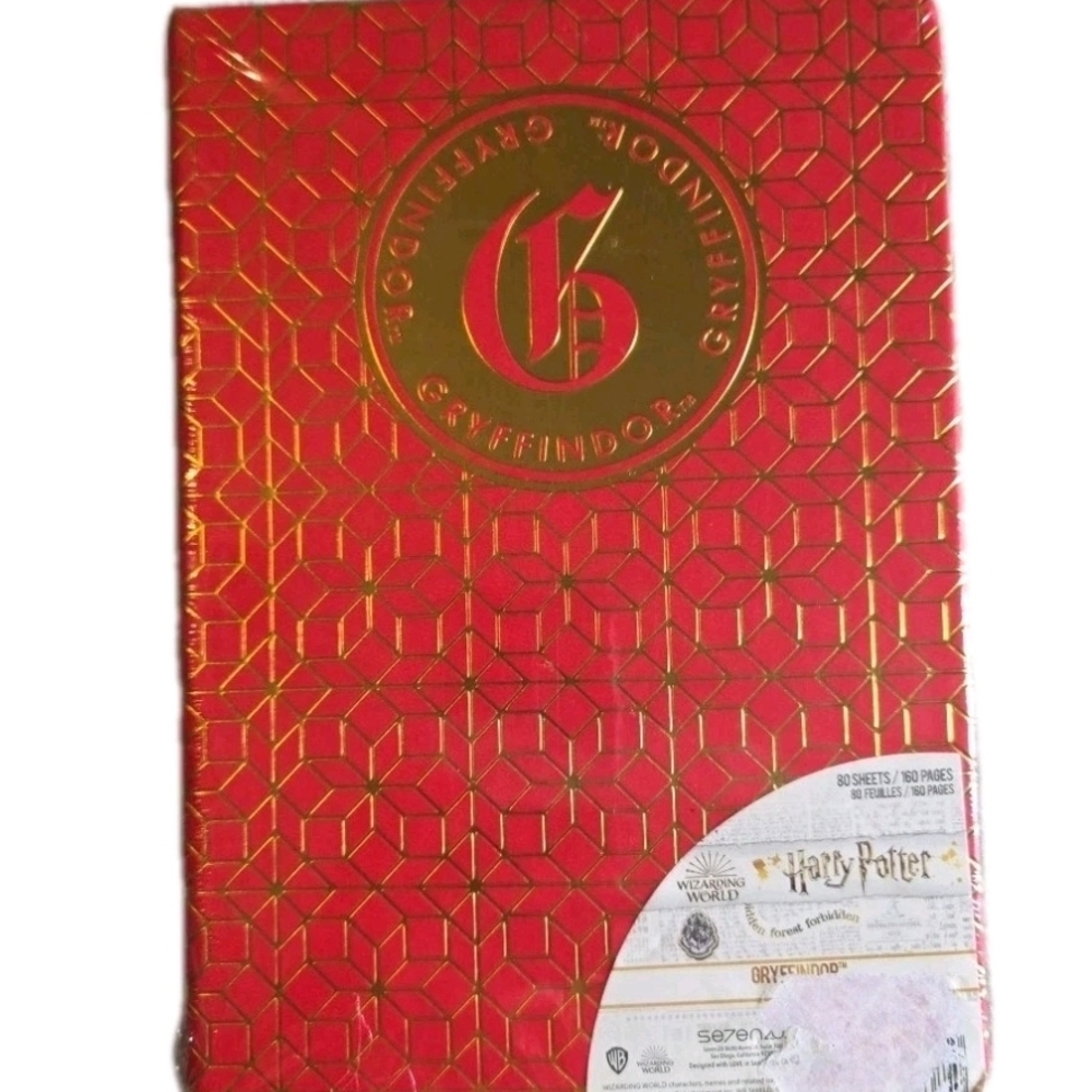 Harry Potter Gryffindor Logo Bound Hardcover Wizarding World Journal New Sealed